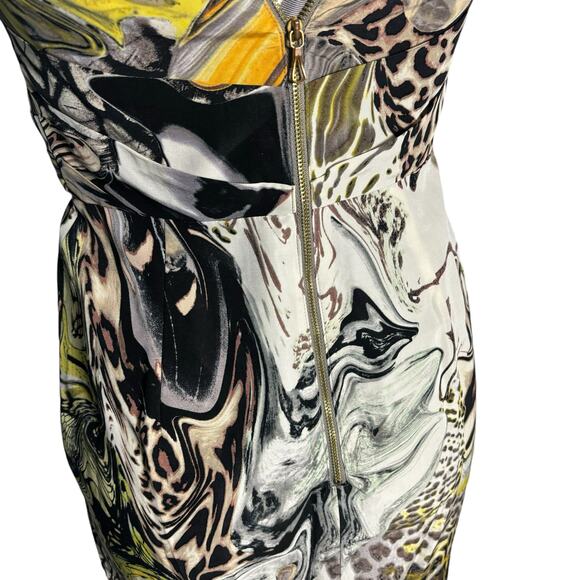 Leifsdottir Silk Strapless Dress Panther Play Size 4 Sexy Halloween Party - Picture 7 of 16